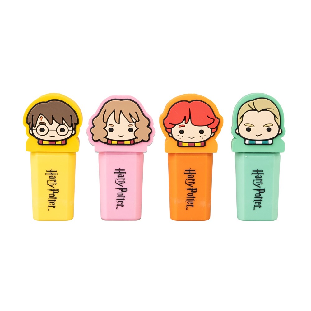 Grupo Erik Harry Potter - Set Of 4 With Topper Textmarker - Mehrfarben